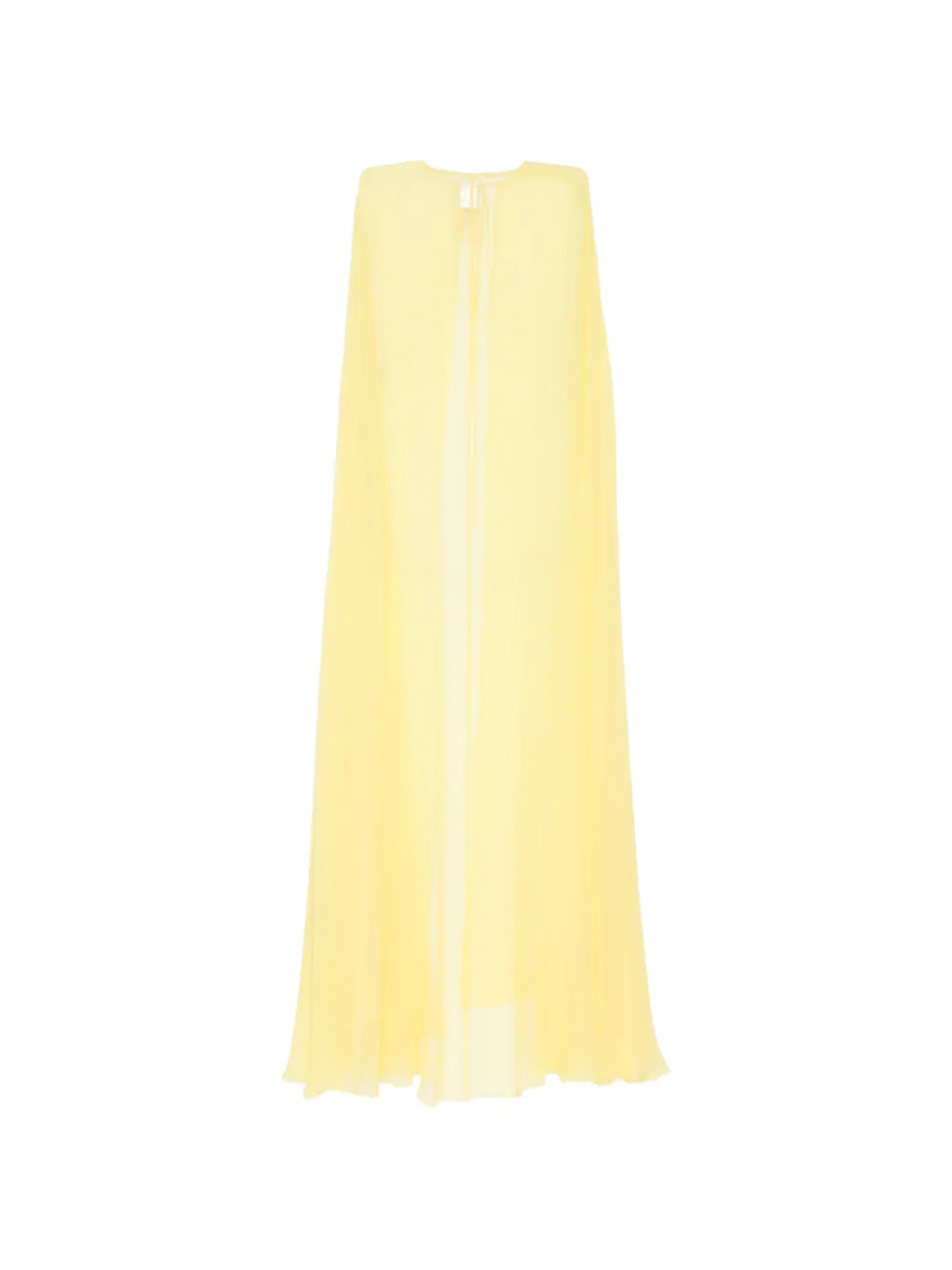 Zuhair Murad Zijden chiffon cape Geel