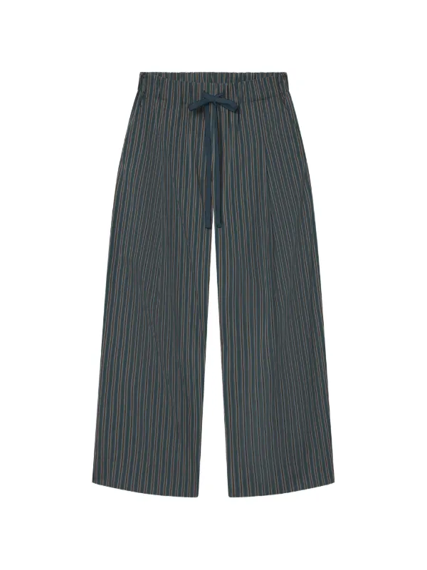 A.L.C. James Striped Wide-leg Trousers in Blue