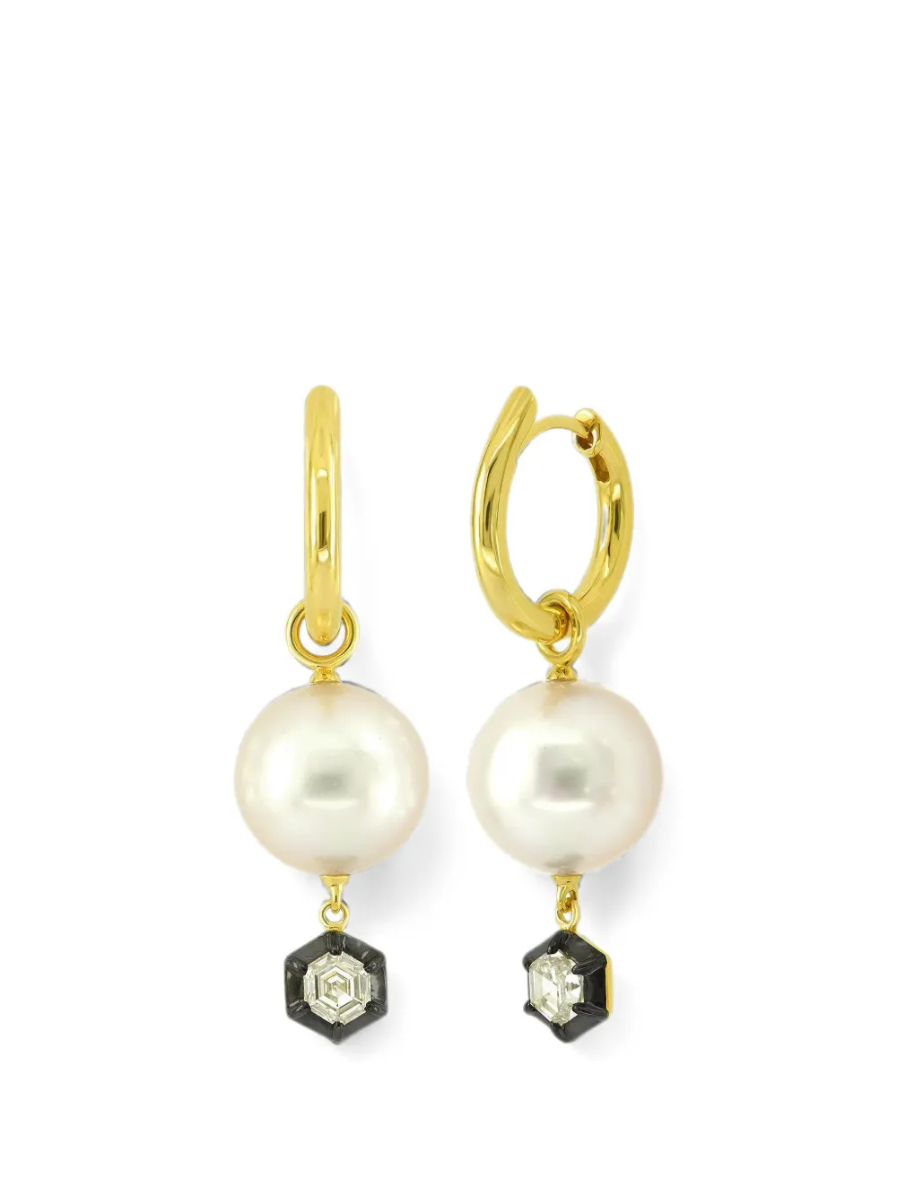 Sutra embellished drop earrings - Gold