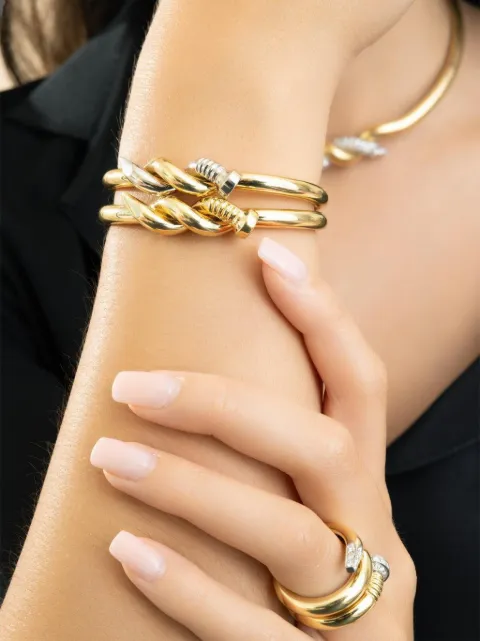 David Webb brazalete Twisted Nail