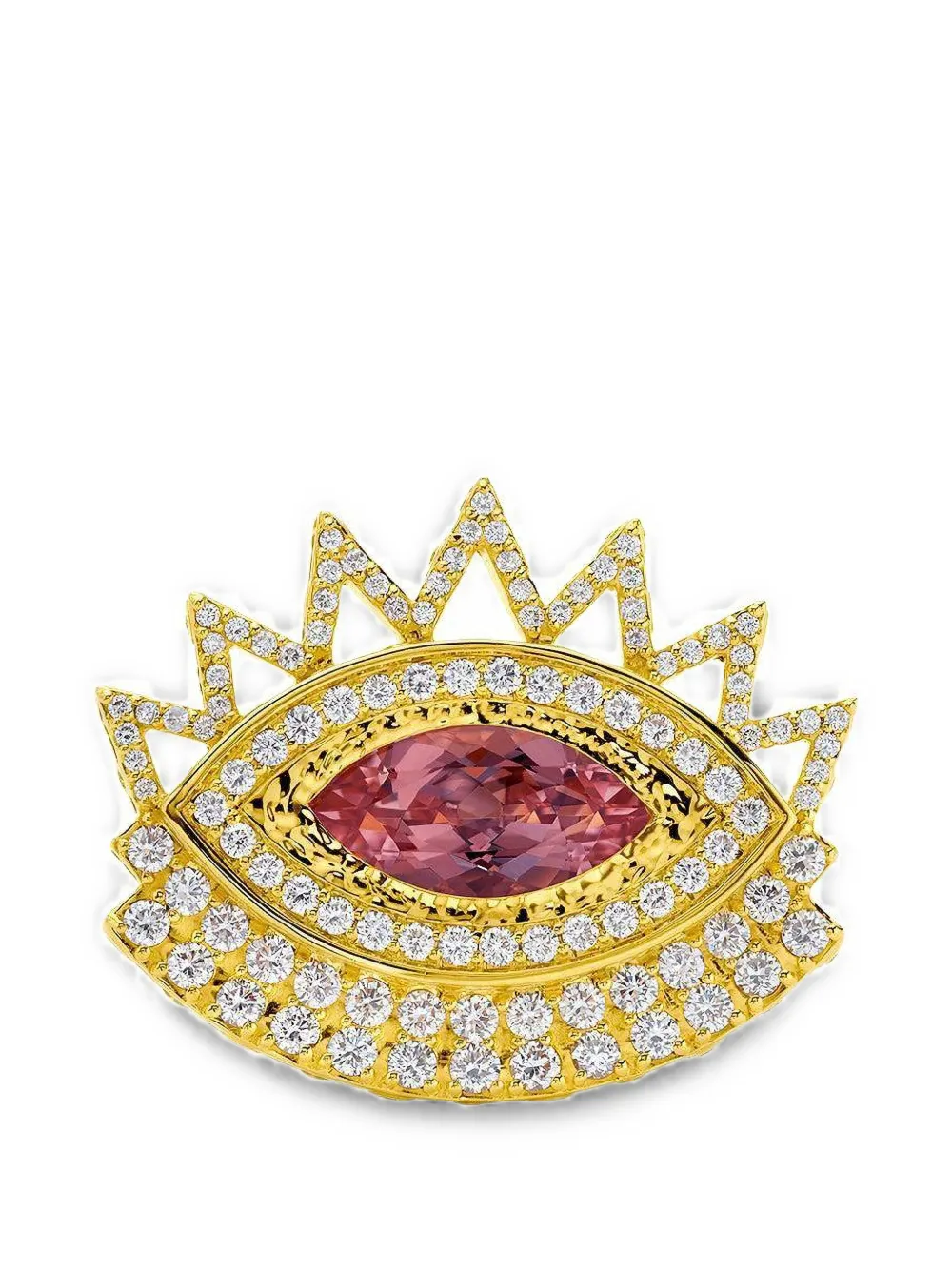 BUDDHA MAMA morganite diamond ring - Gold
