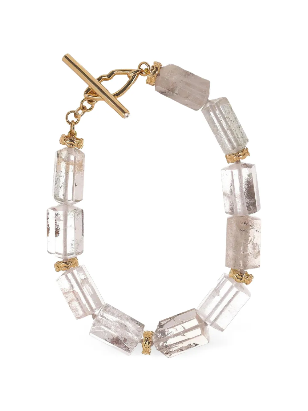EDINA KISS Bracciale con quarzo e diamanti - Oro