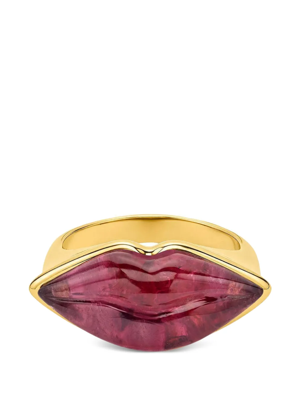 EDINA KISS lip-shaped tourmaline ring - Oro