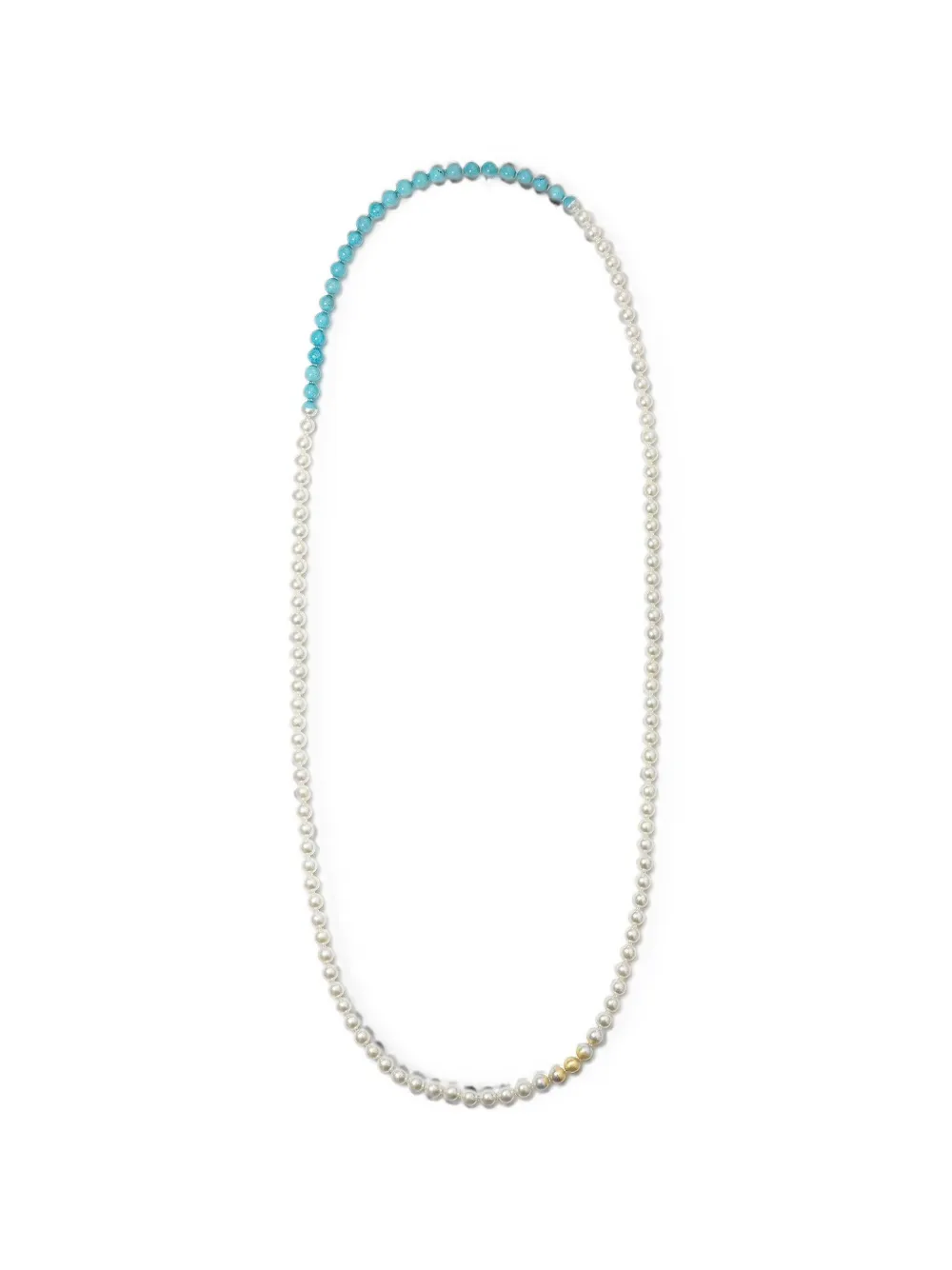 YUTAI turquoise pearl necklace - Bianco
