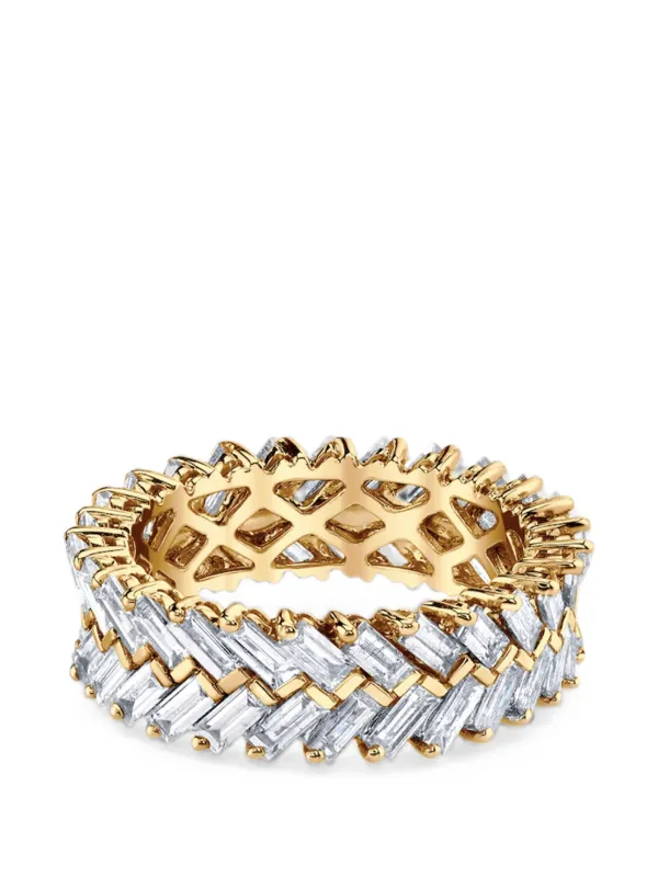 Anita Ko Zipper Diamond Ring in Gold