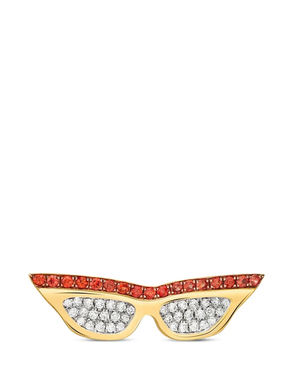 EDINA KISS small Sunglasses sapphire and diamond pendant