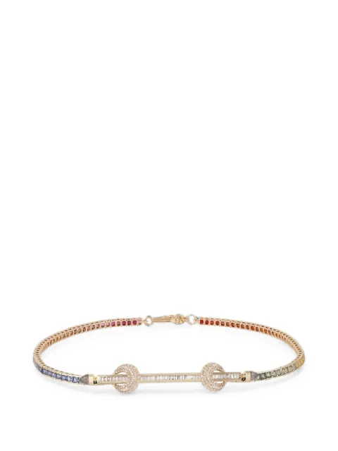 Ananya Chakra multi-stone tennis necklace