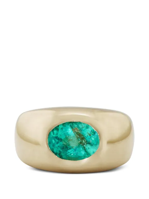 Jacquie Aiche emerald oval dome ring