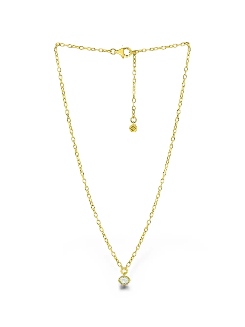 Sutra diamond pendant necklace - Gold