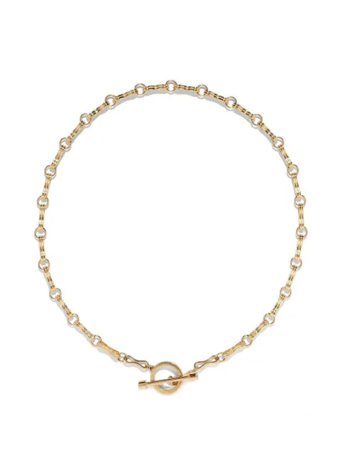 Azlee large motif double-link necklace