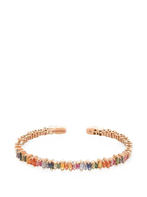 Suzanne Kalan Bold Rainbow sapphire bangle