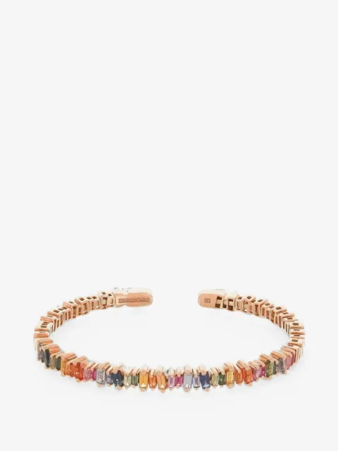 Suzanne Kalan Bold Rainbow sapphire bangle