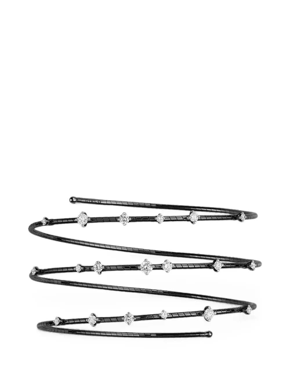 Mattia Cielo diamond three-row bracelet - Nero