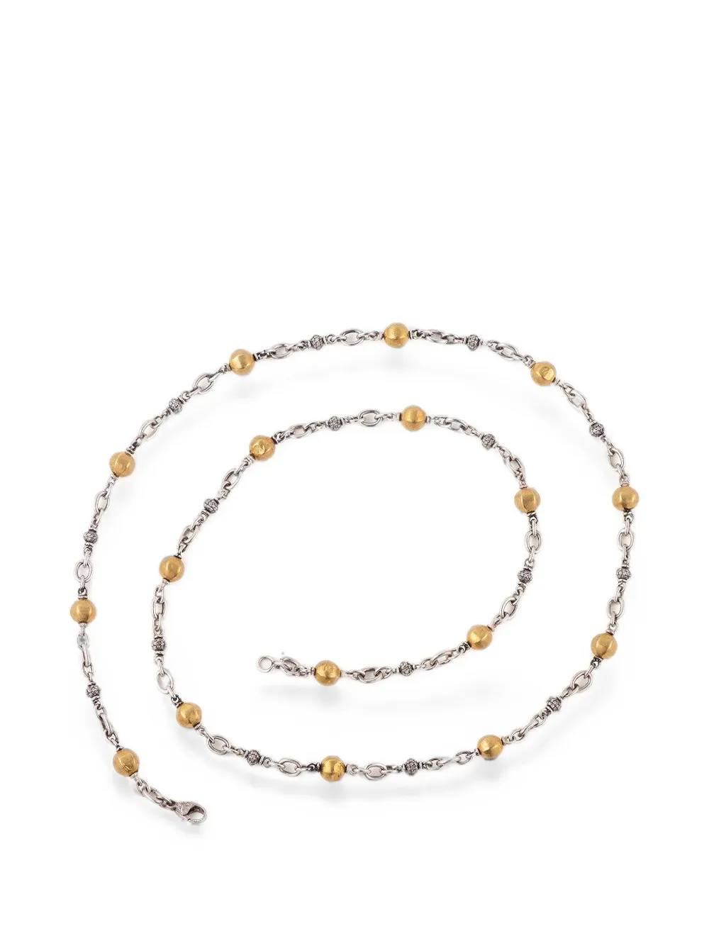 Sylva & Cie Collana di perline con diamanti - Argento