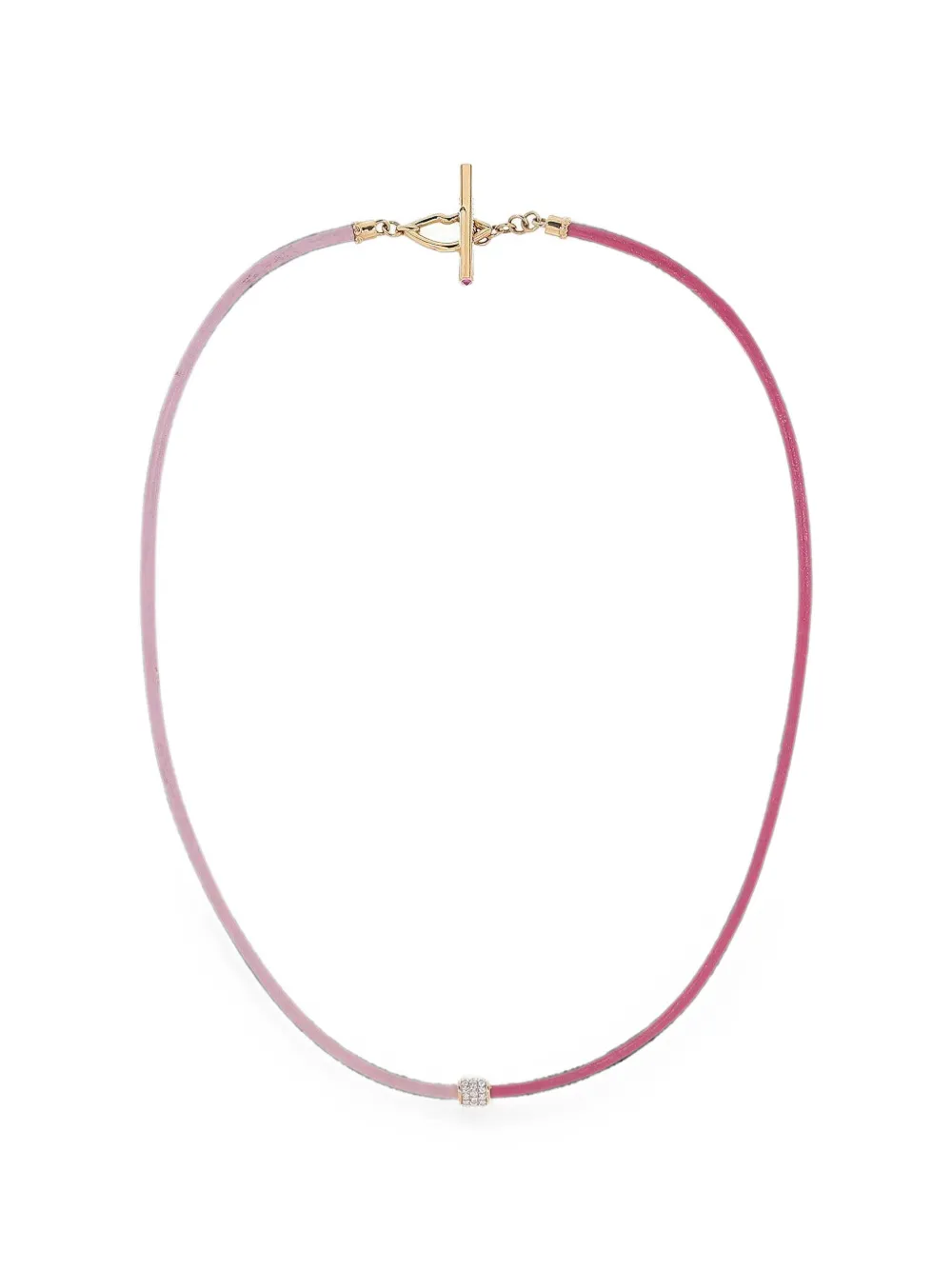 EDINA KISS sapphire cord necklace - Gold