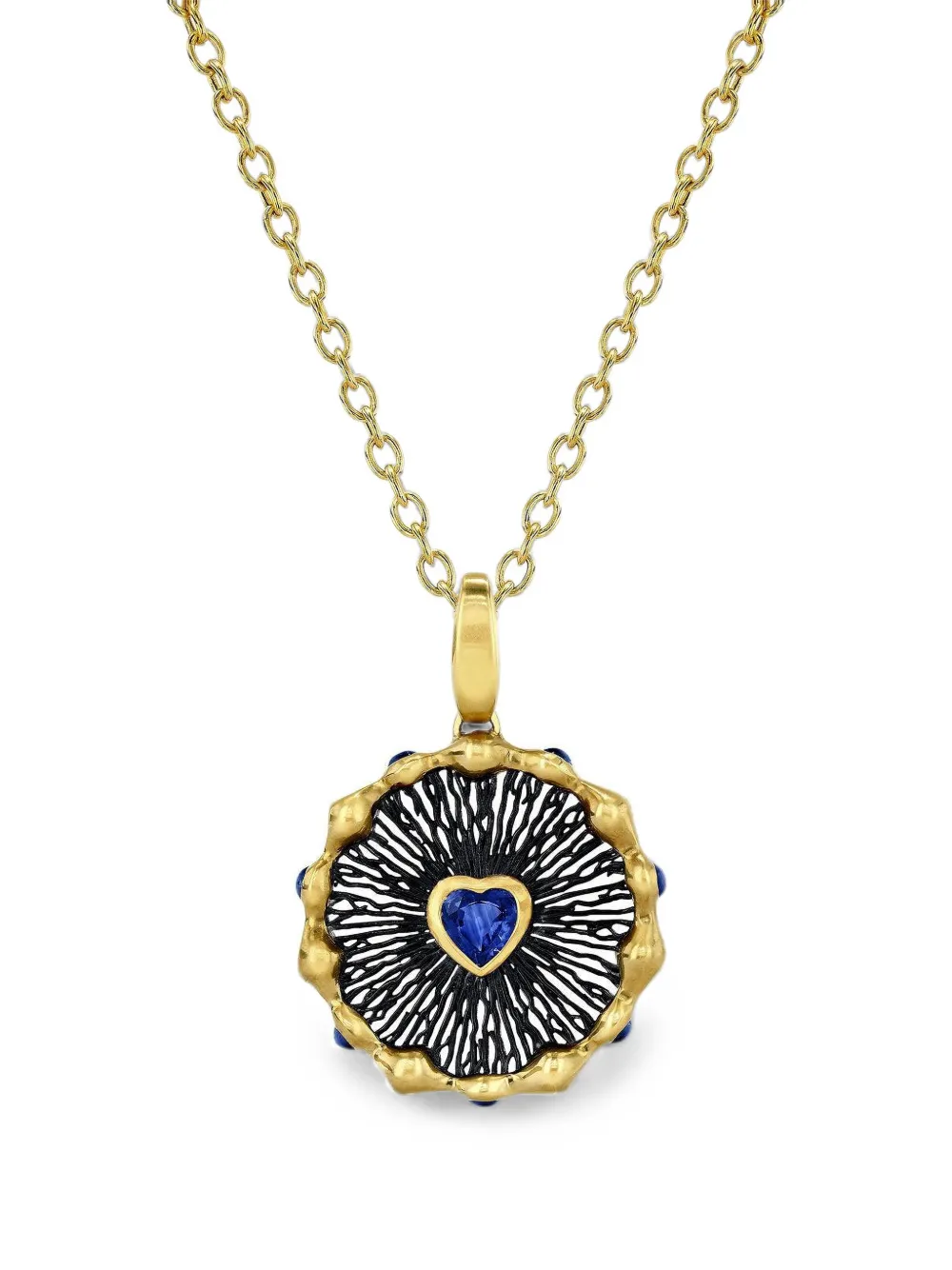 VRAM Hypha sapphire necklace - Gold