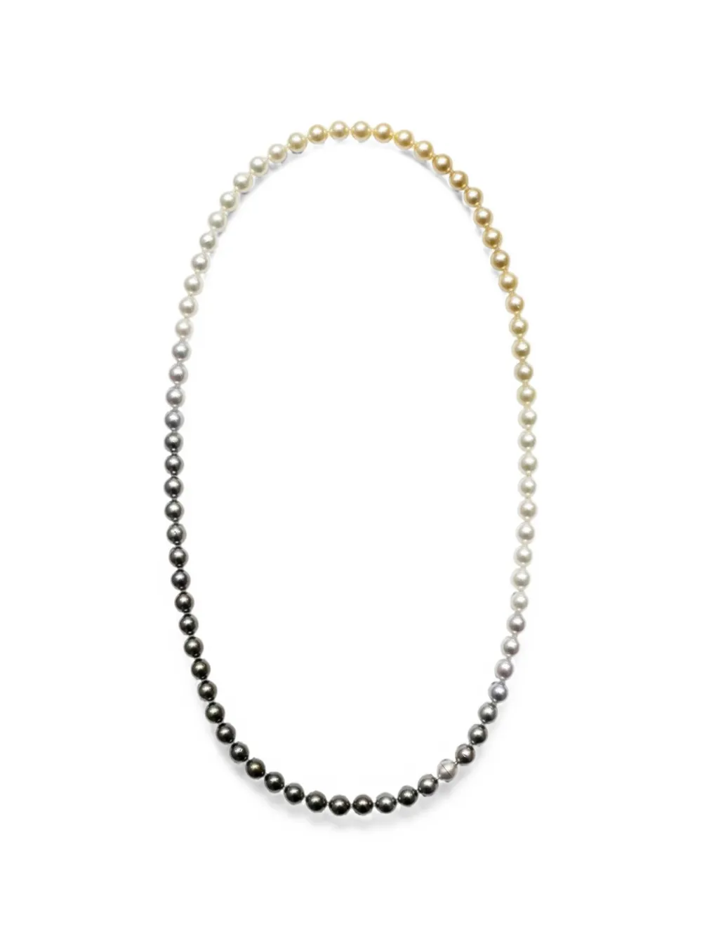 YUTAI pearl sectional necklace - Nude