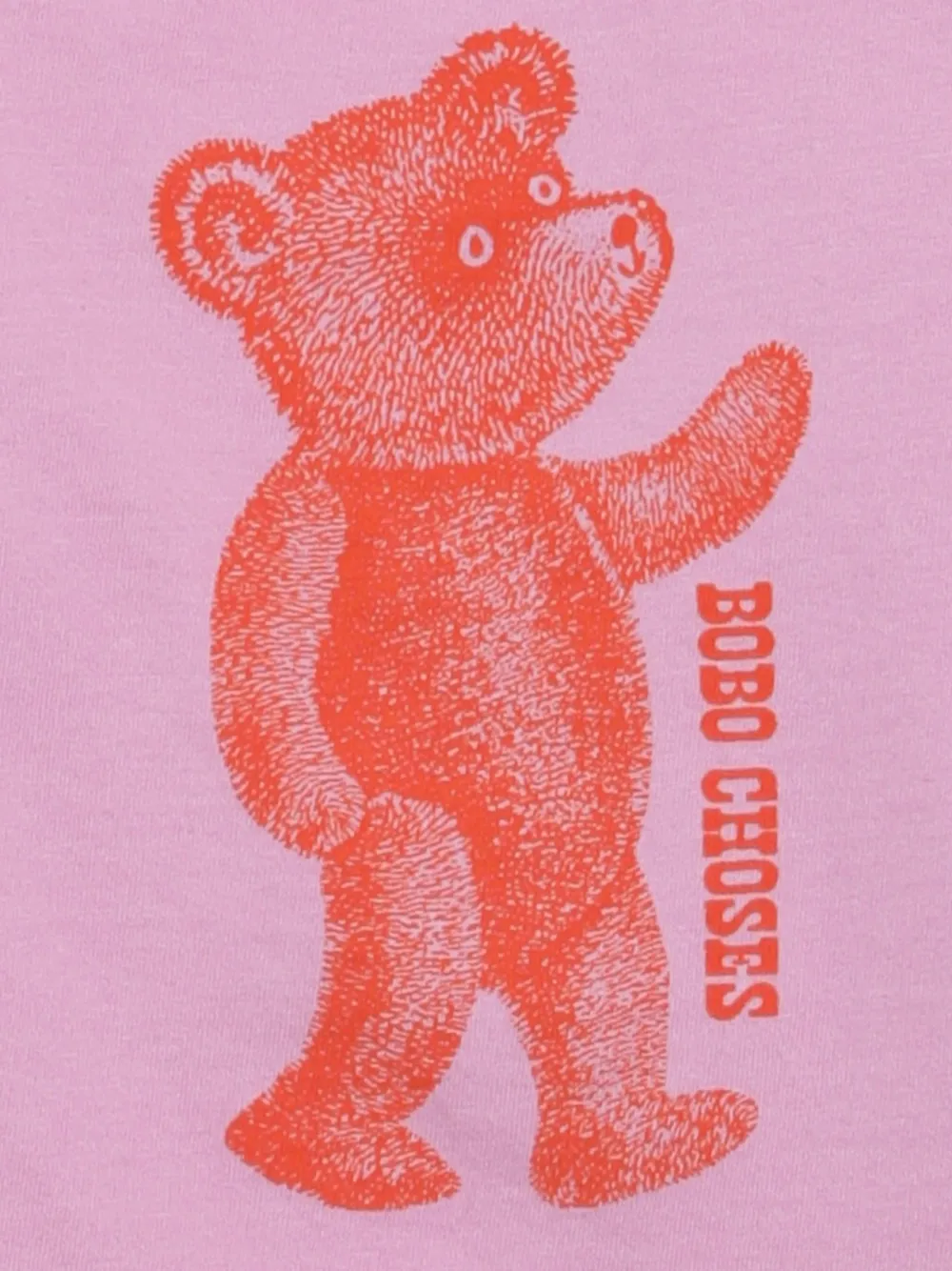Bobo Choses Softpaw Monster T-shirt met lange mouwen Roze
