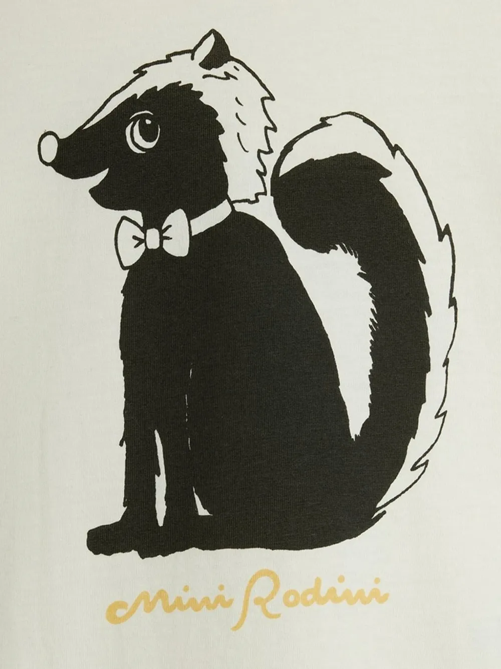 Mini Rodini skunk-print T-shirt Wit