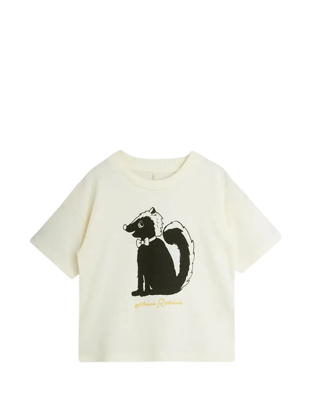 Mini Rodini skunk-print T-shirt Wit