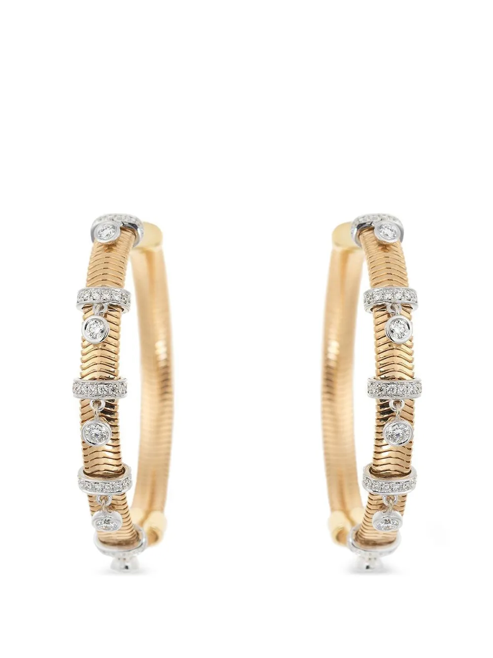 Nikos Koulis Feelings diamond hoop earrings