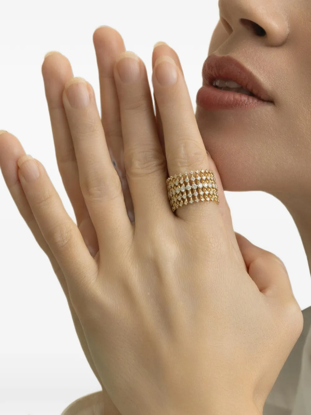 Fernando Jorge Disco diamond ring - Gold