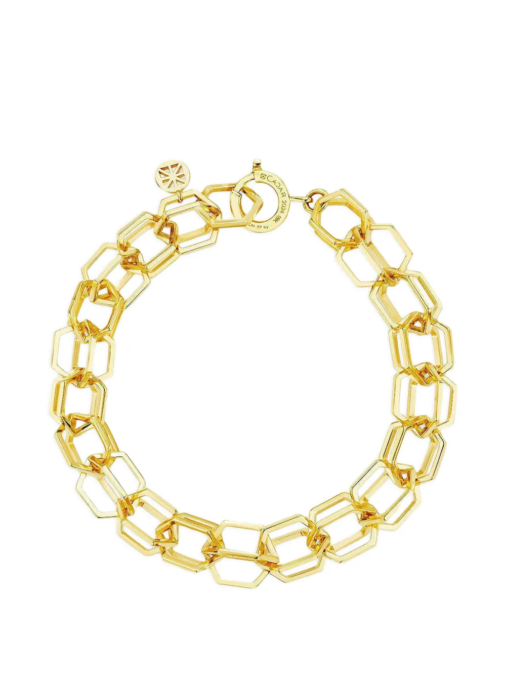 Cadar B Home wide link bracelet - Oro
