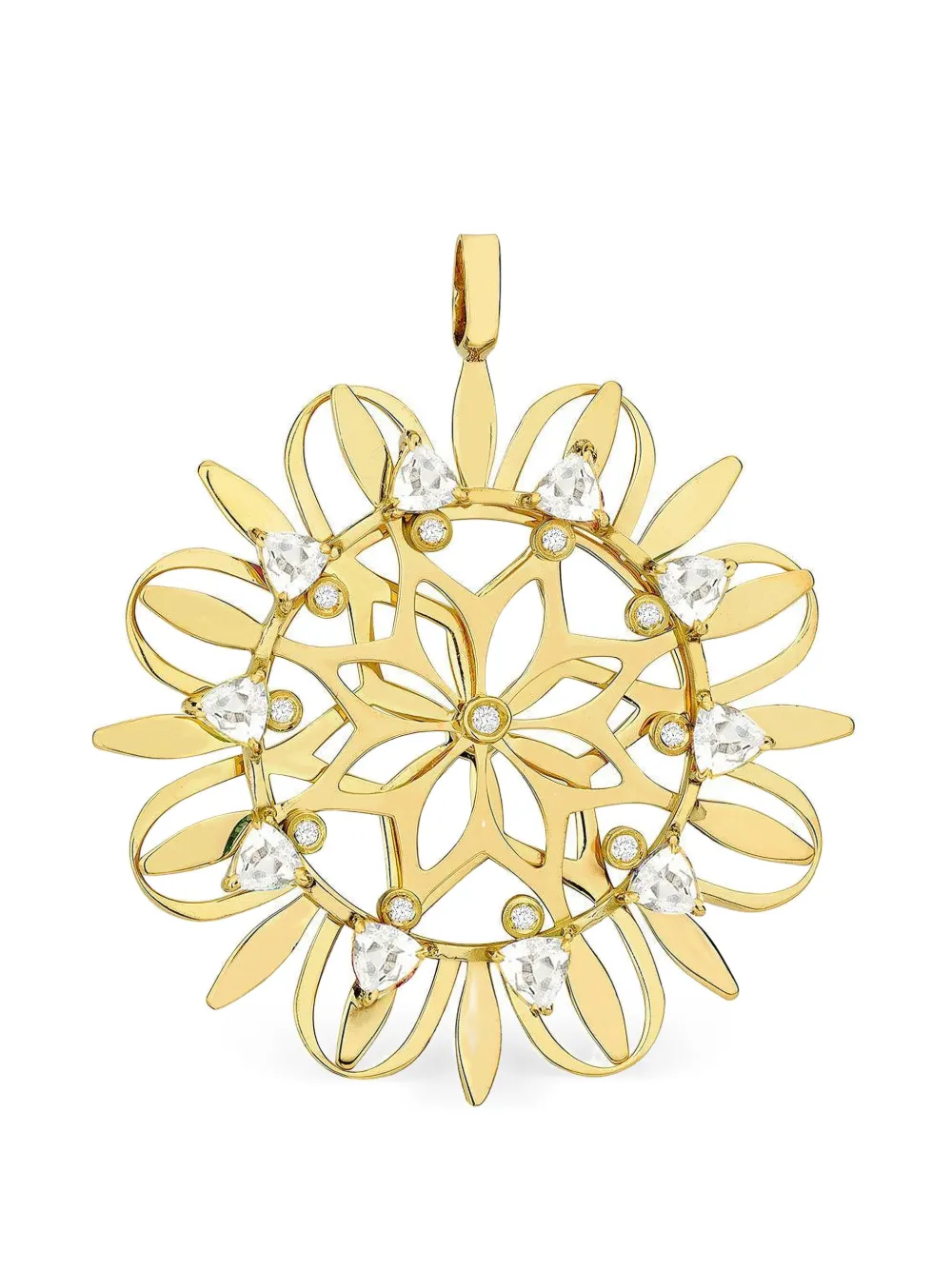 Carol Kauffmann Mandala sapphire and diamond necklace