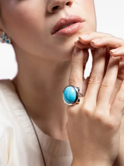 TAMARA COMOLLI Hippie Glam turquoise ring