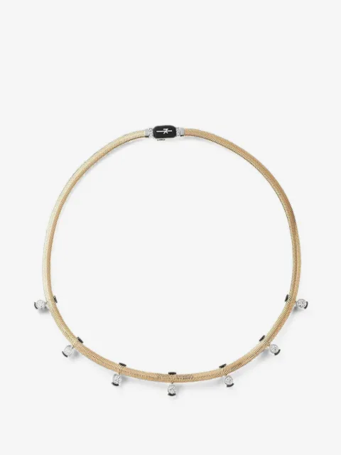 Nikos Koulis Feeling diamond and enamel necklace