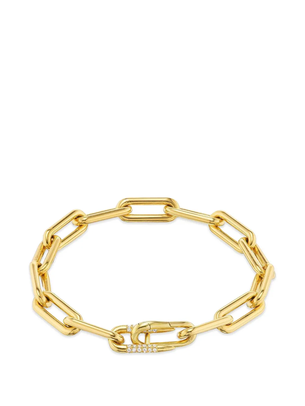 Uniform Object Bracciale Heavy Metal con diamanti - Oro