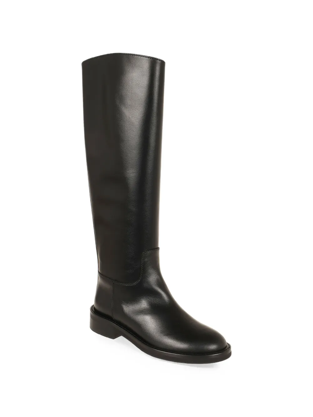 Via Roma 15 leather knee-high boots Zwart