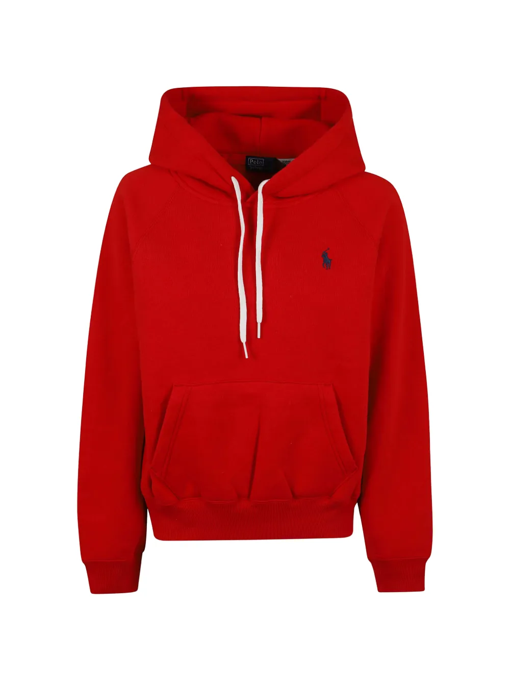 Polo Ralph Lauren logo-embroidered drawstring hoodie - Rosso