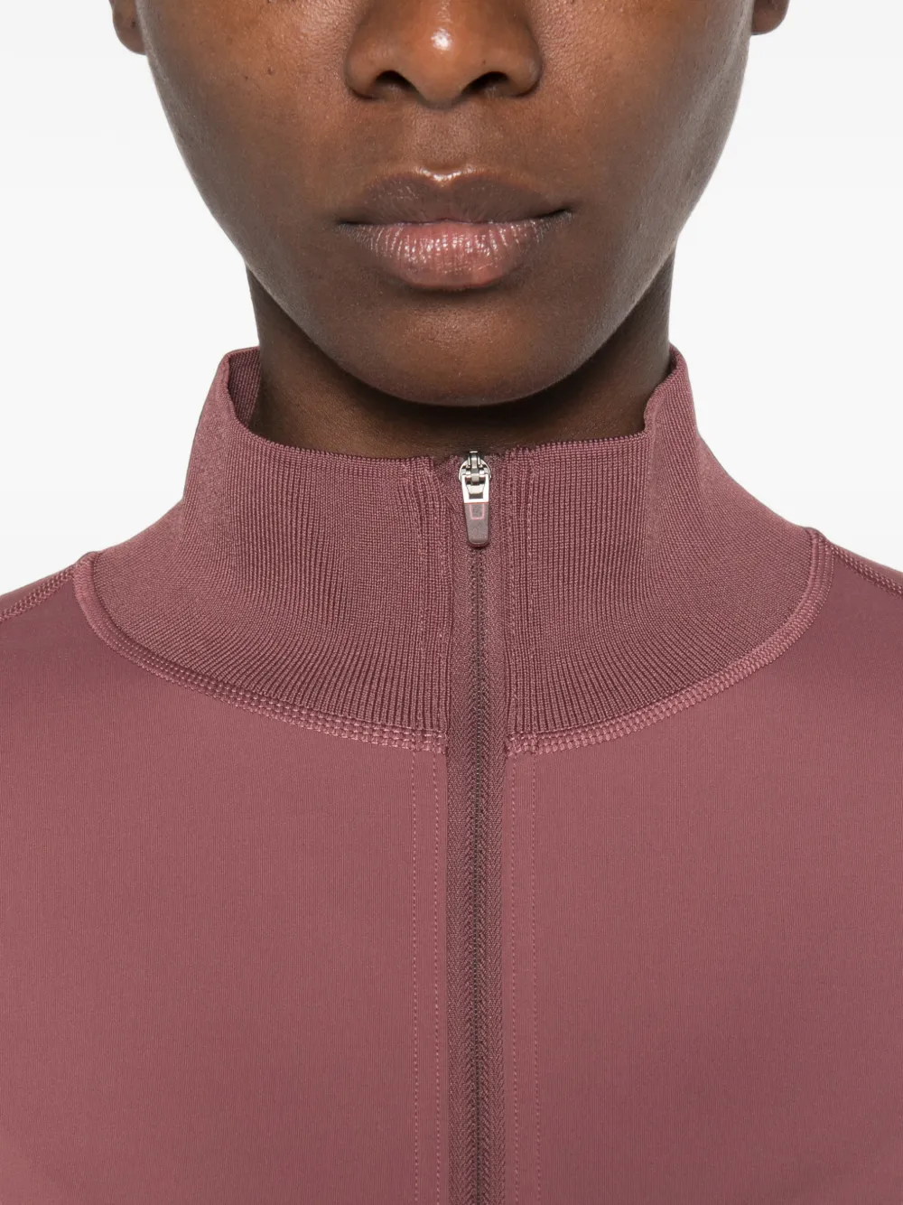 adidas by Stella McCartney x Stella McCartney T-shirt met rits en geperforeerde details Roze