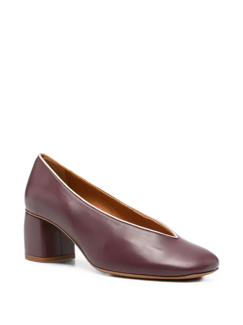 Forte Pumps met blokhak Rood
