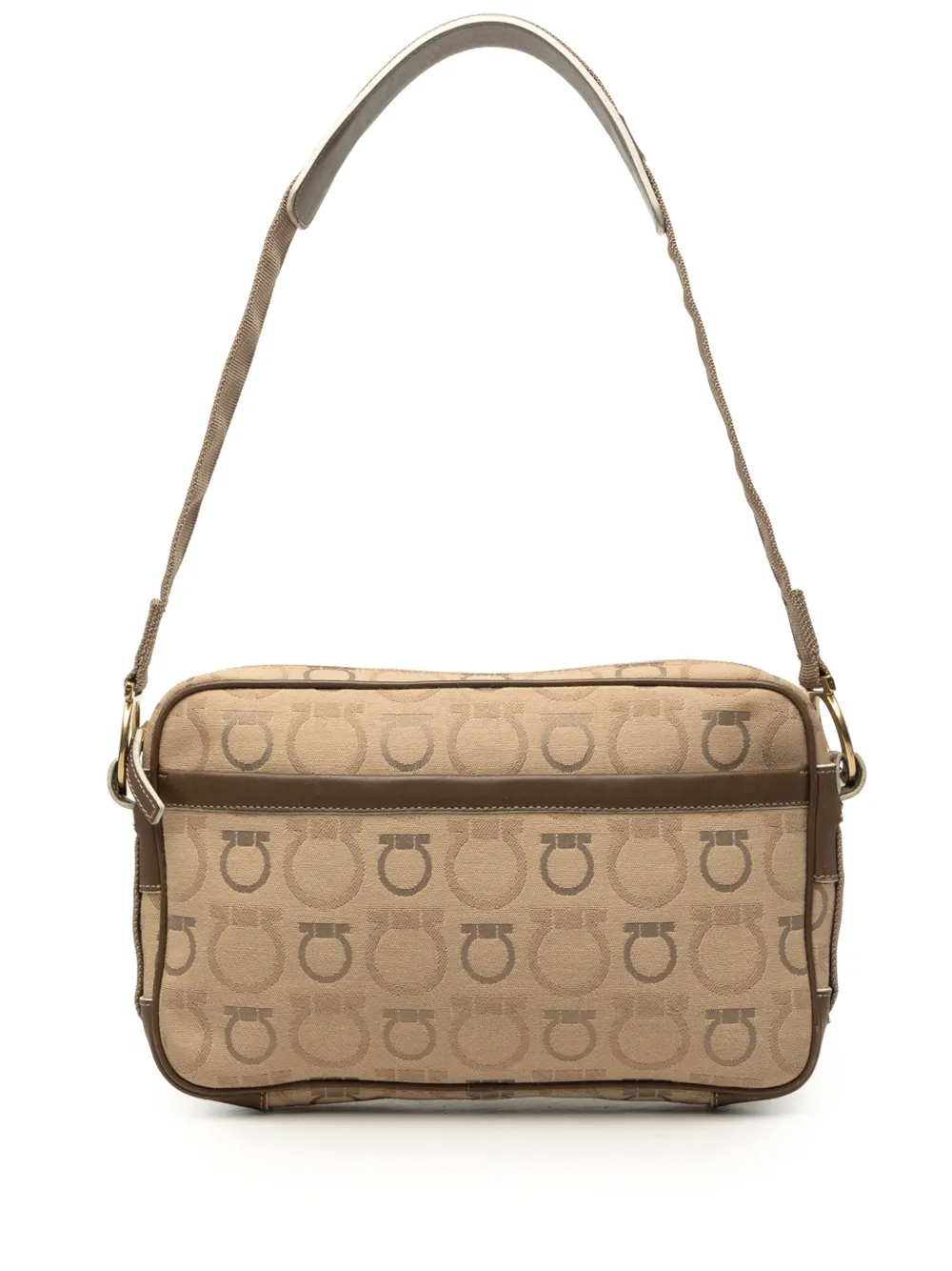 Ferragamo Pre-Owned 2010-2026 Gancini Canvas shoulder bag - Toni neutri