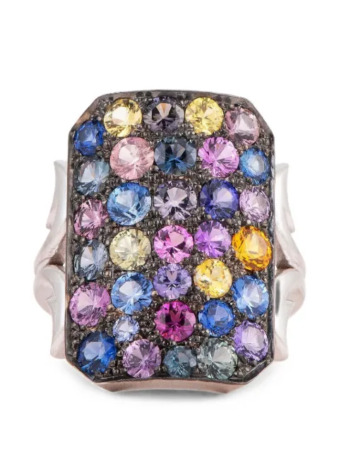 Sylva & Cie Ten Table sapphire ring