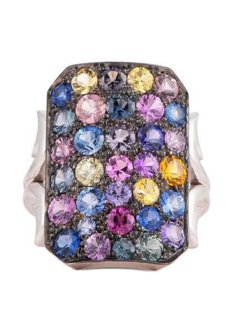 Sylva & Cie anillo Ten Table con zafiro