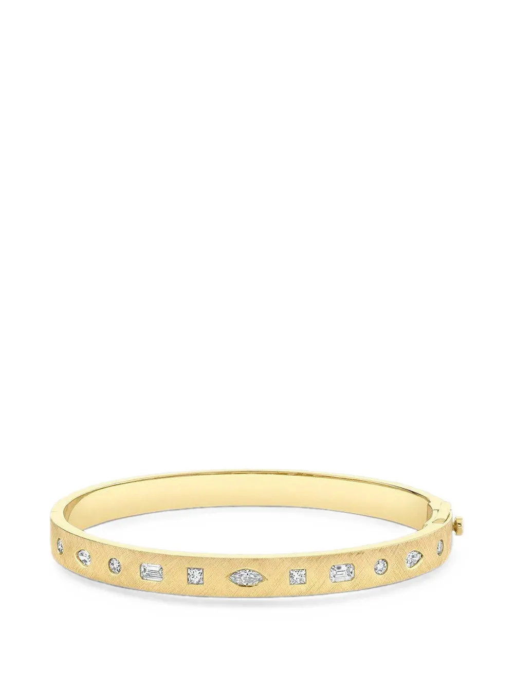 Logan Hollowell Diana diamond bangle bracelet - Gold