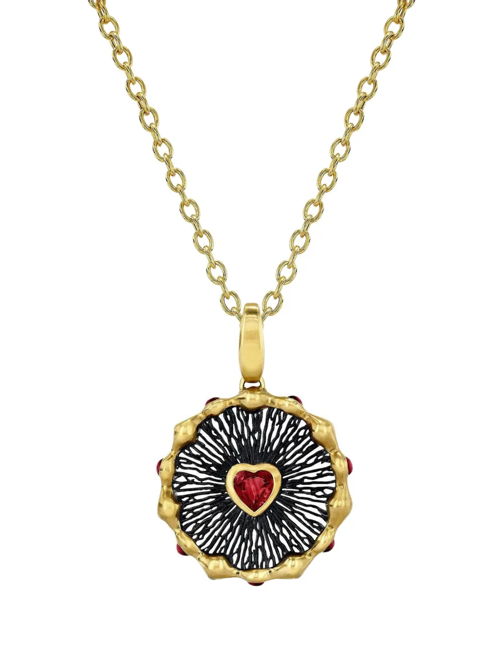 VRAM Hypha ruby pendant necklace - Oro