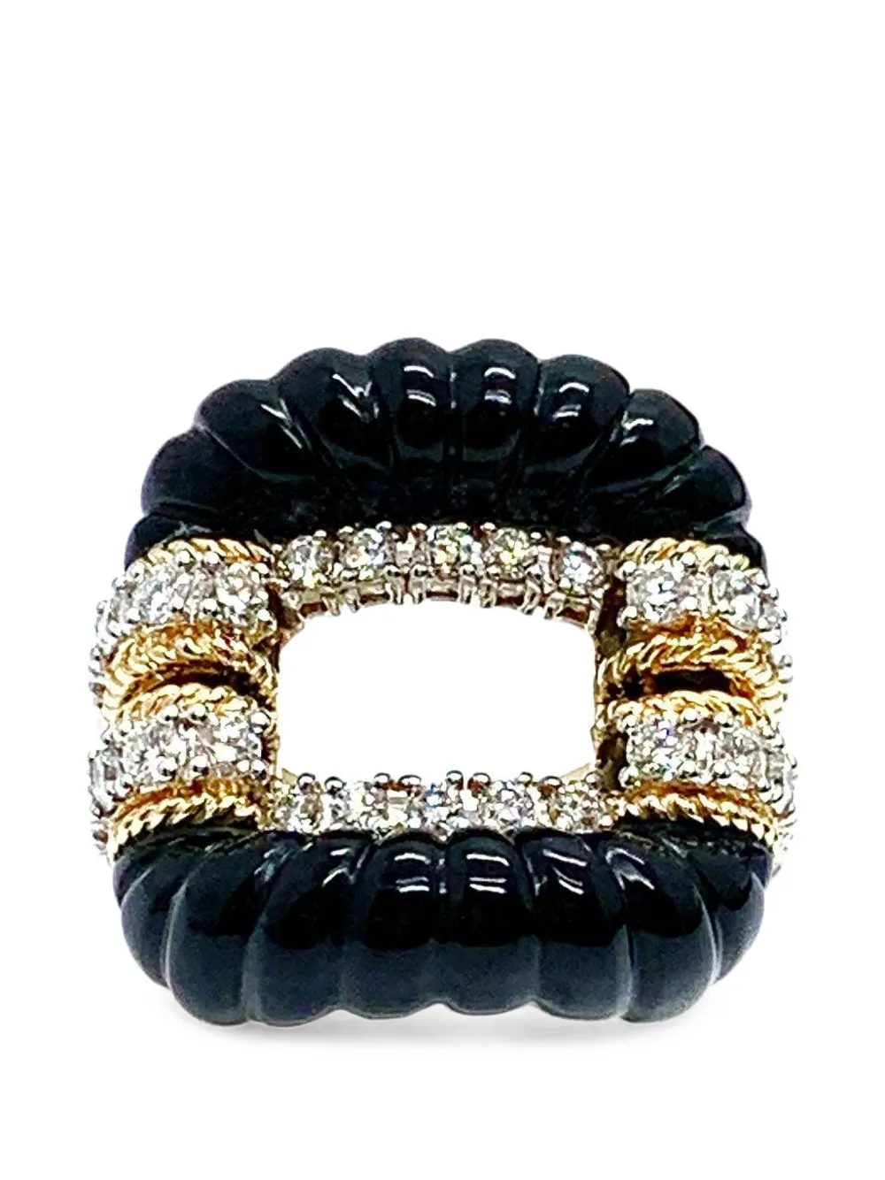 Andreoli diamond and onyx ring - Oro