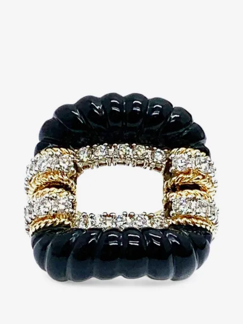 Andreoli diamond and onyx ring