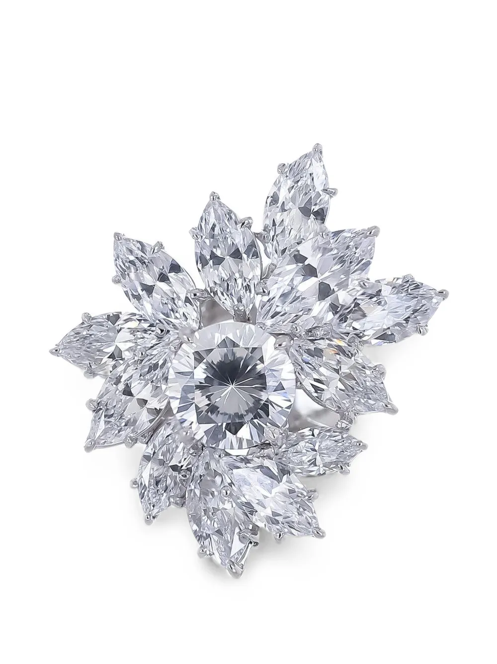 Fantasia by Deserio flower cocktail ring - Silber