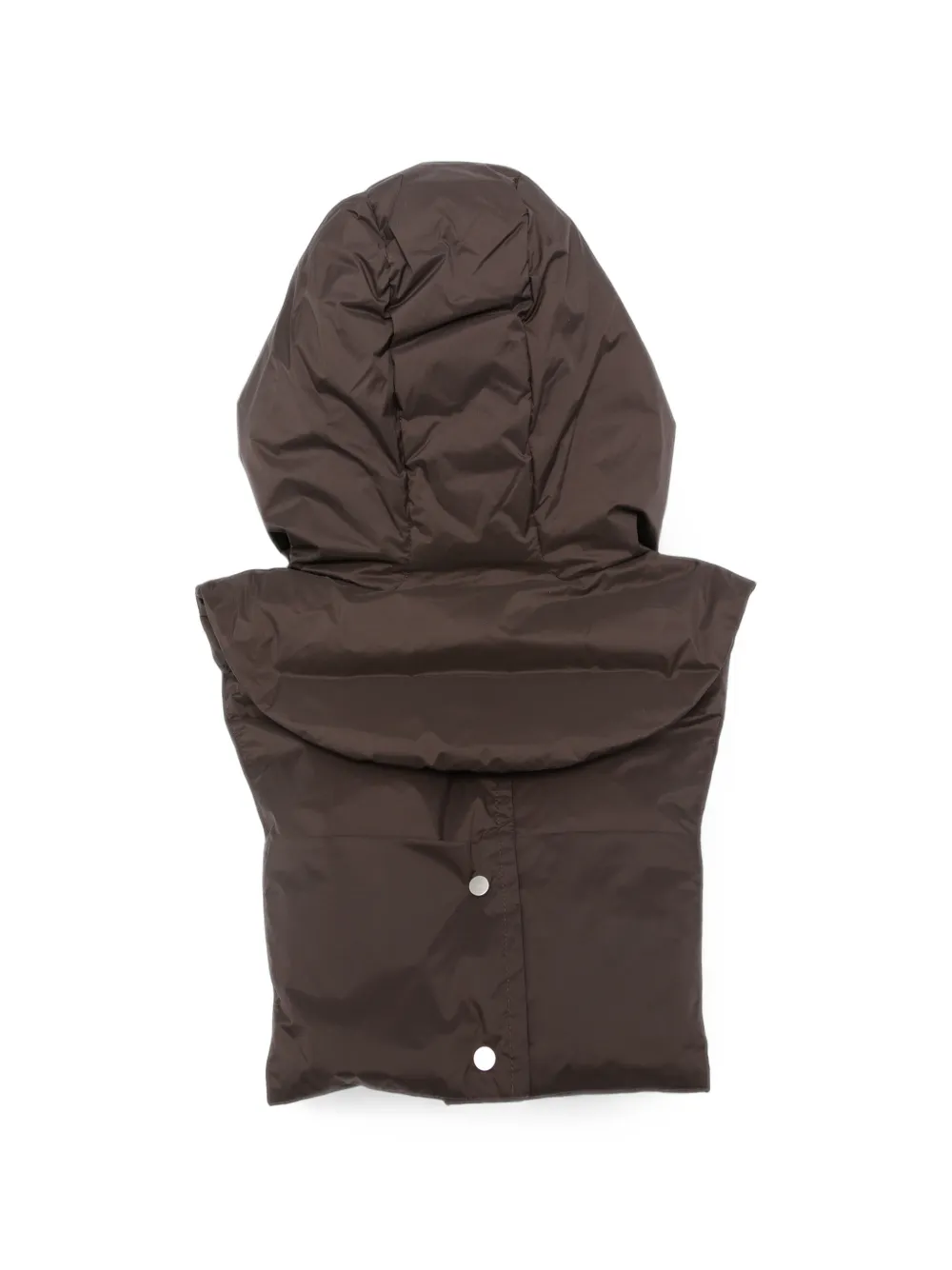 Yves Salomon Gewatteerde hoodie met trekkoord Bruin