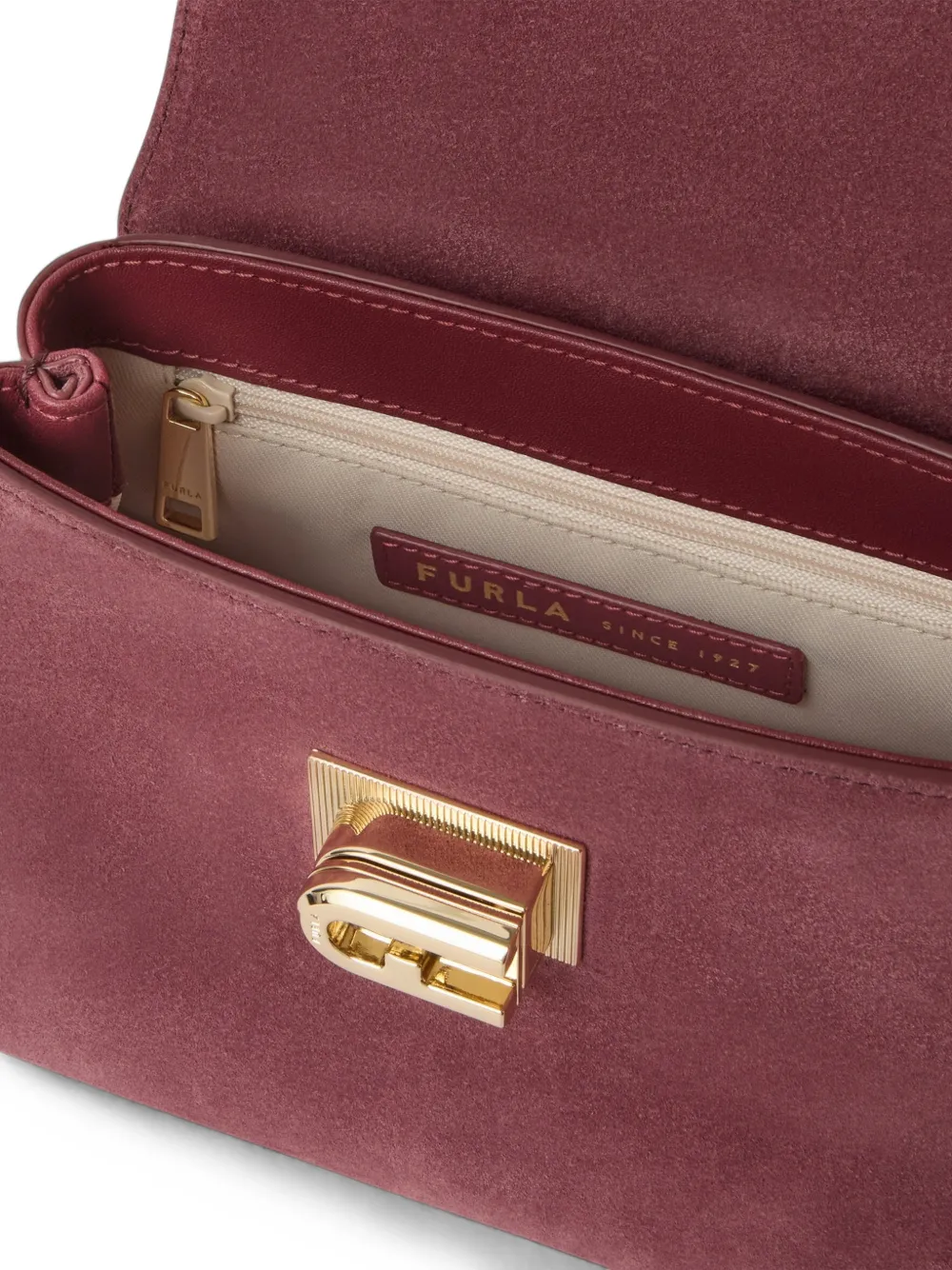 Furla 1927 mini-shopper met handvat Rood