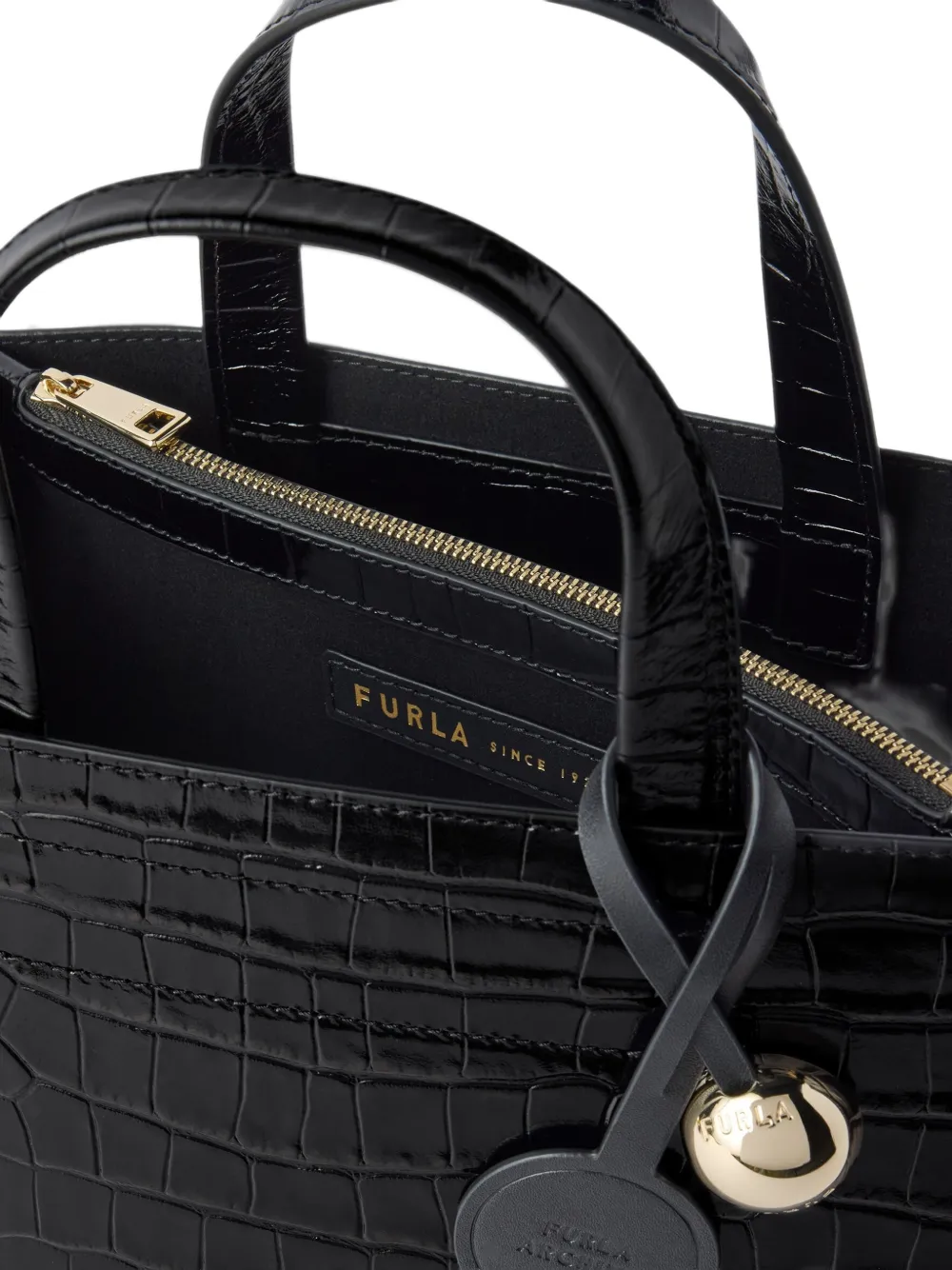 Furla Kleine Divide It shopper Zwart