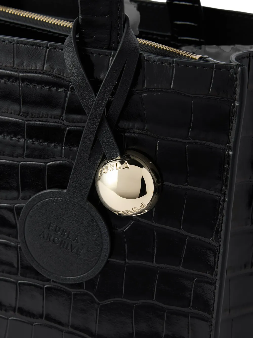 Furla Kleine Divide It shopper Zwart