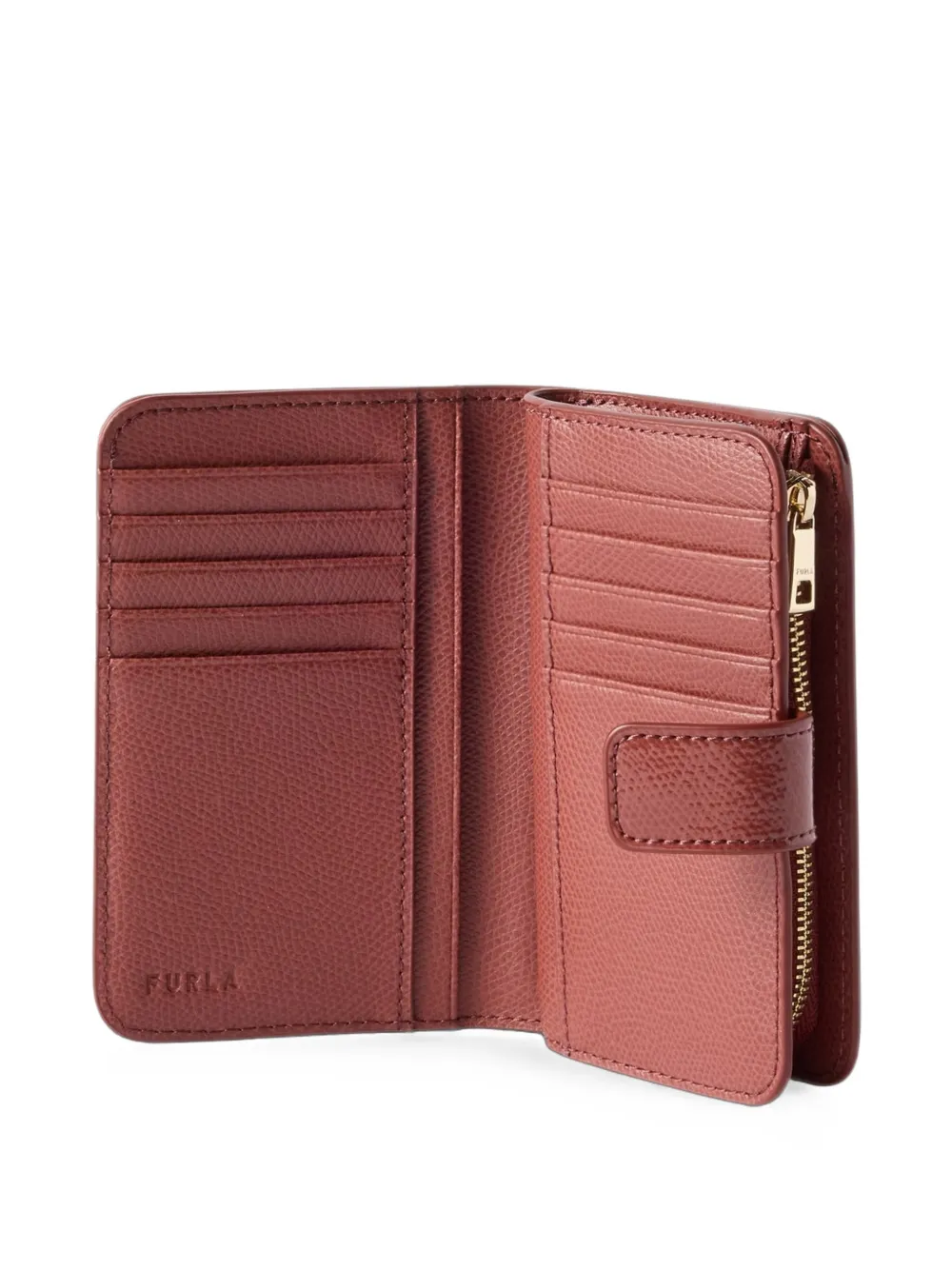 Furla Camelia compacte portemonnee Bruin