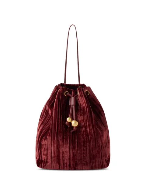 Furla sac seau en velours à effet froissé