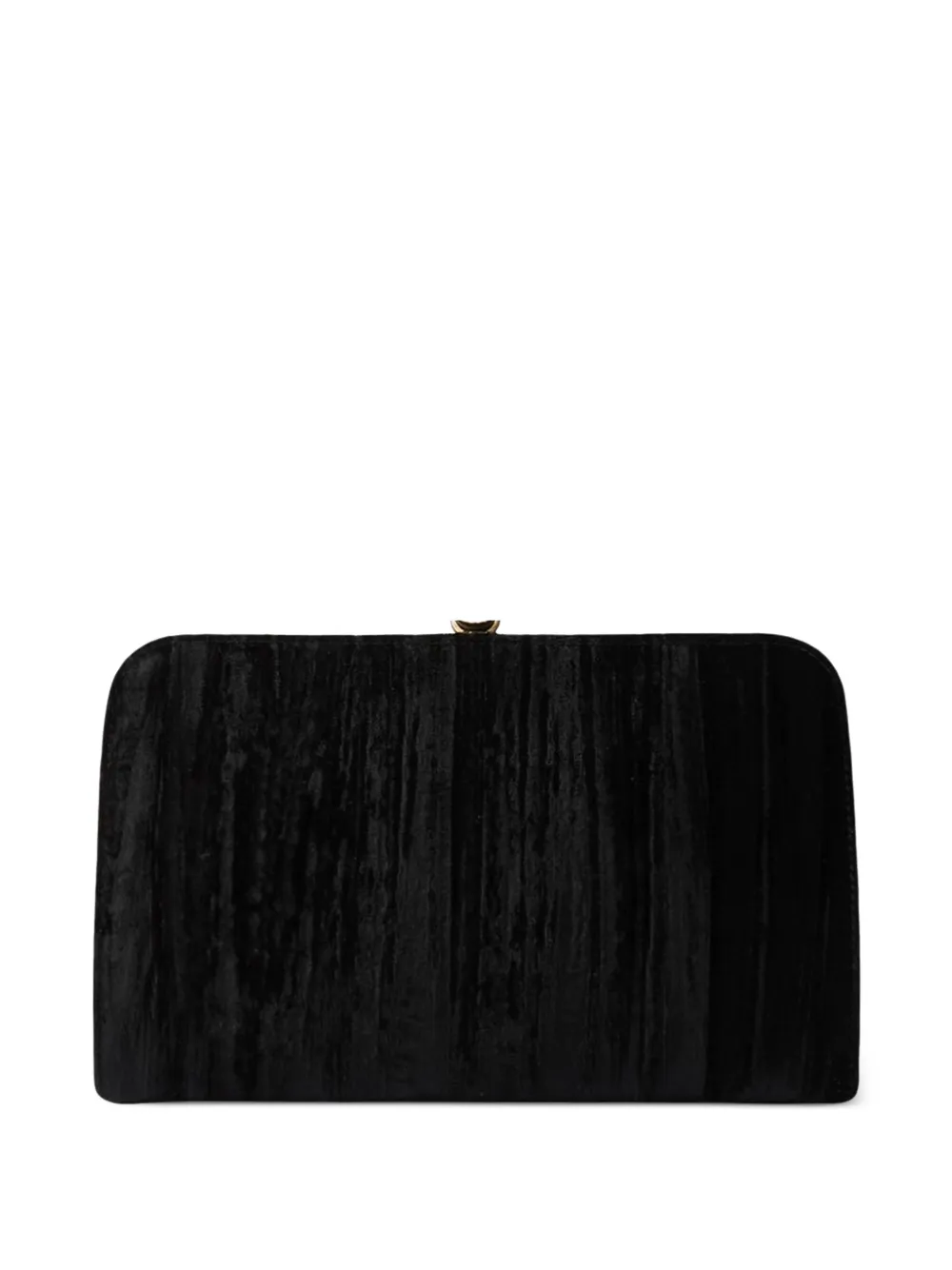 Furla Clutch con effetto vissuto e chiusura a scatto - Nero